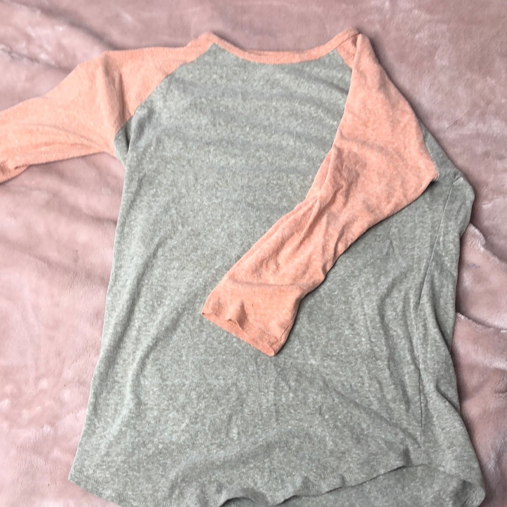 Peach baseball tee, XS (runs larger), lularoe